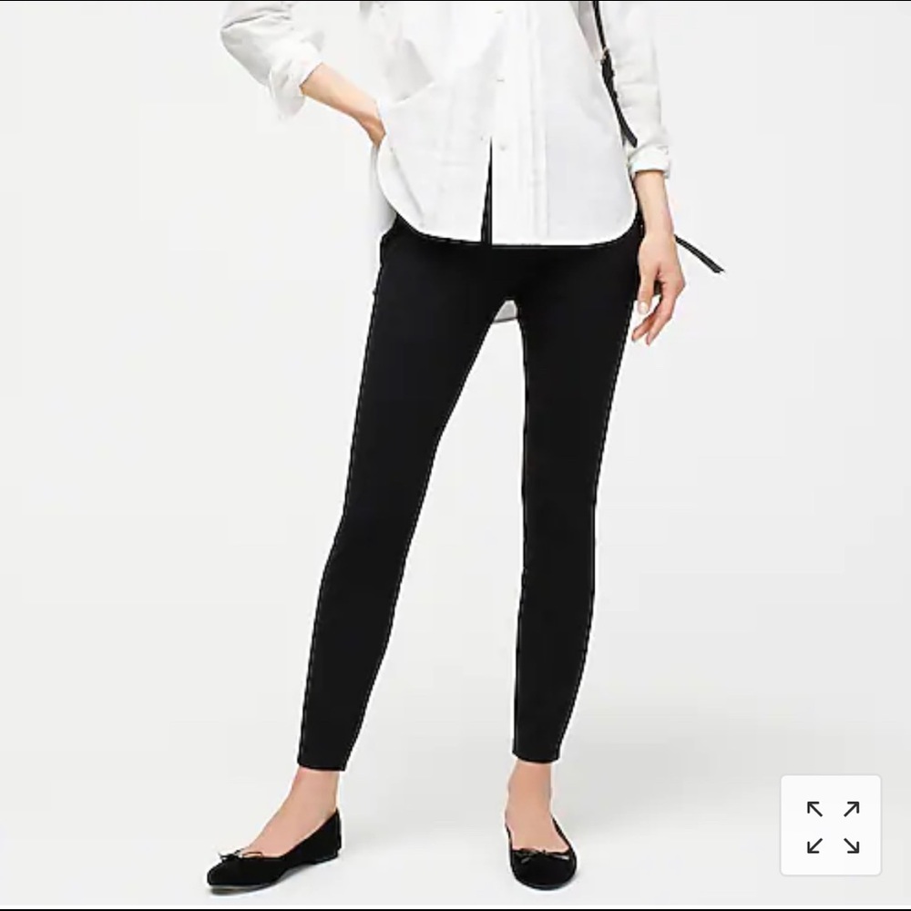 J. Crew Pixie Ponte Pant in Black